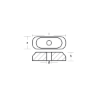 Suzuki small plate for  Suzuki gear case - Piastrina per fuoribordo Suzuki