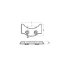 Yamaha anode plate for sterndrive - Placca per piede Yamaha