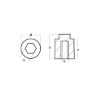 Yamaha Small anode for crankcase cylinder - Anodo interno per motore Yamaha