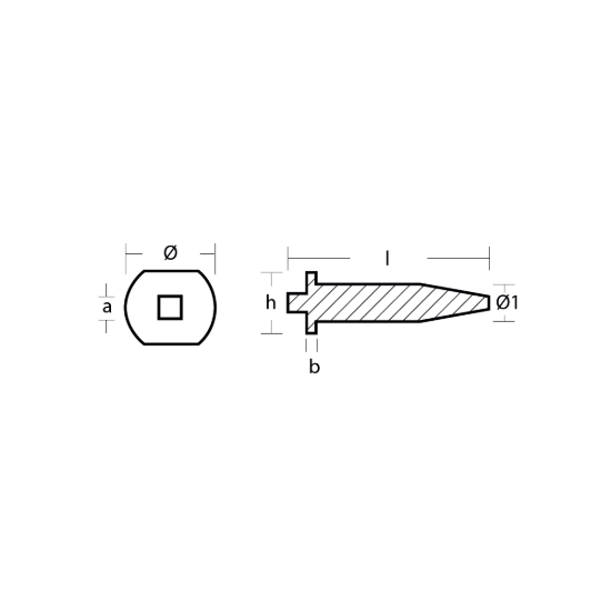 Panier cylinder head anode