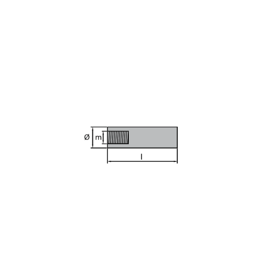 Volvo Penta pencil anode for engine cooler